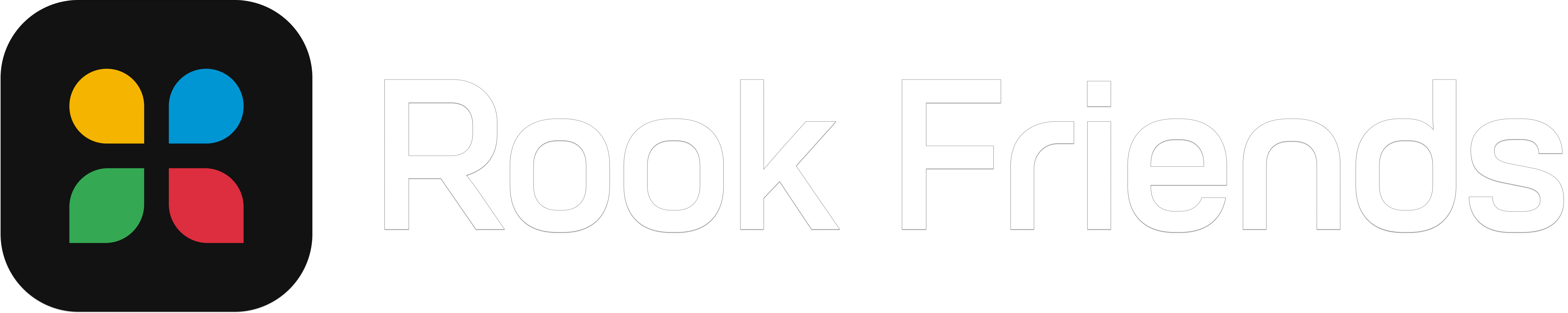 Rook Friends - White Text